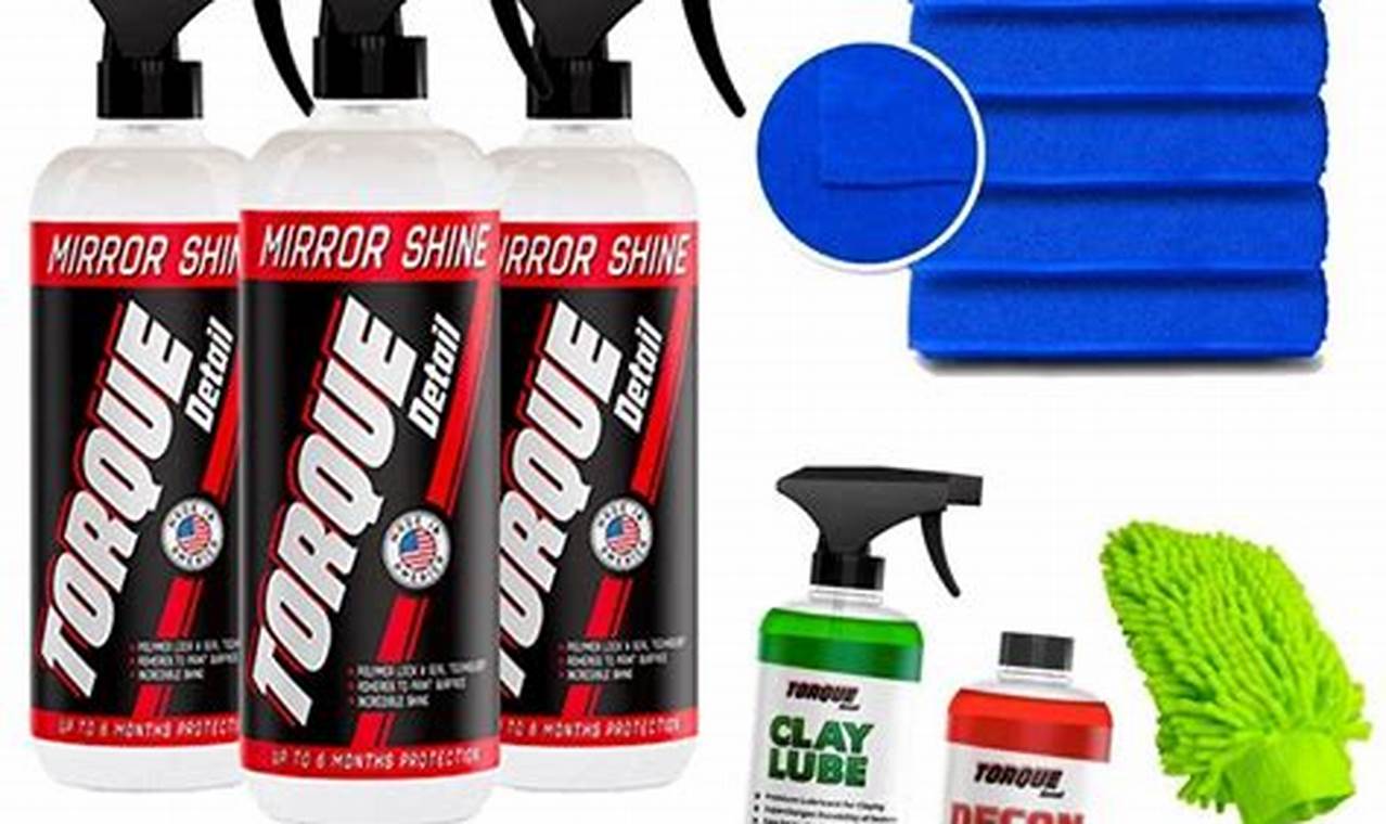Car detailing products for professional results