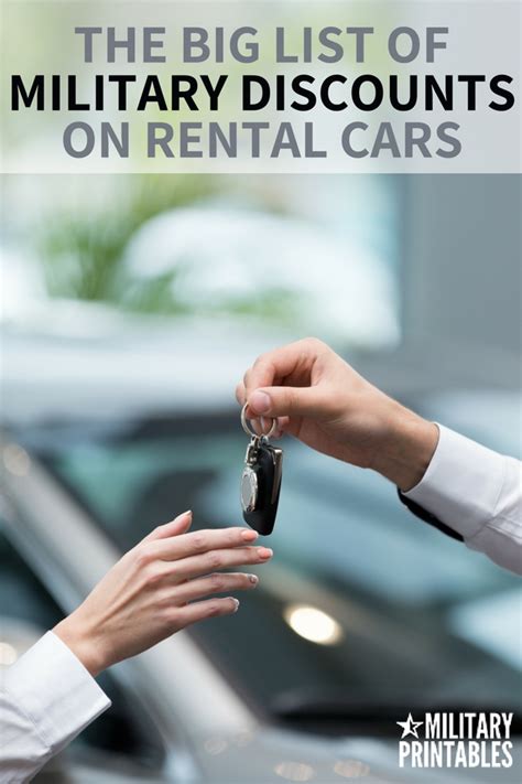 Car Rental Discounts For Military Personnel