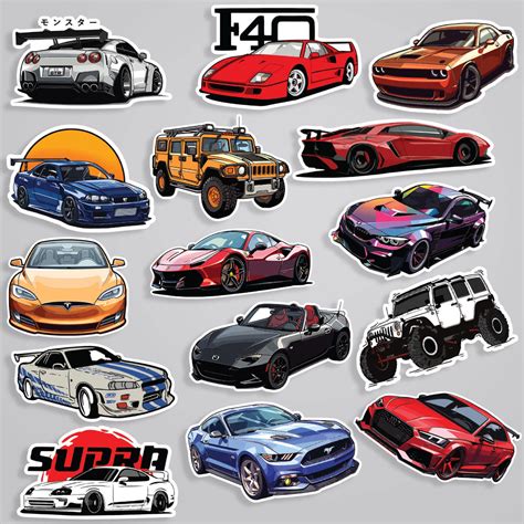 Car 2d Stickers