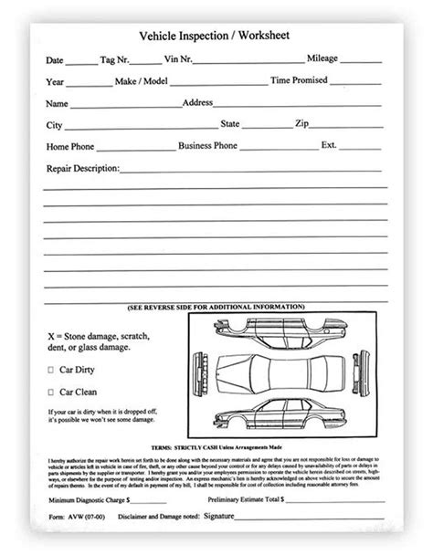 Car Body Shop Inspection