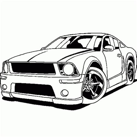 Car Coloring Page Free Printable