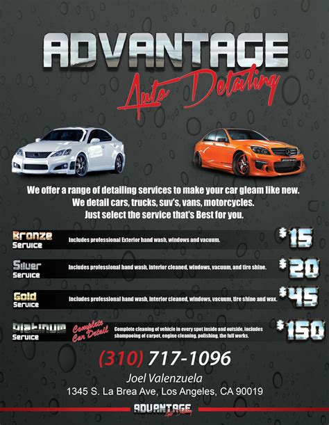 Car Detailing Flyer Template Free
