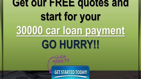 Car Loan 30000 Payment