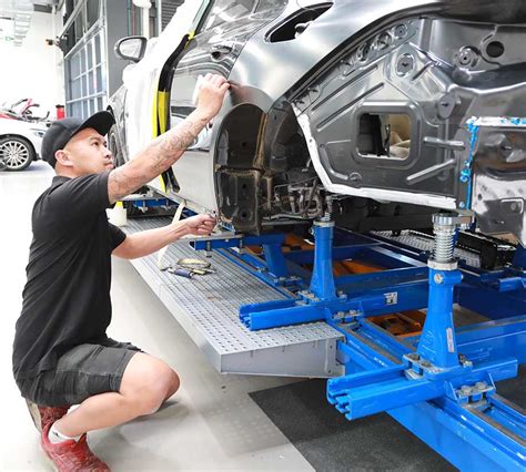 Car Panel Repair in a Shop