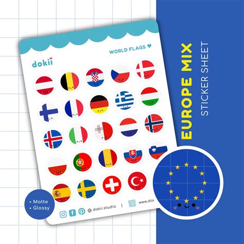 Car Stickers European Countries