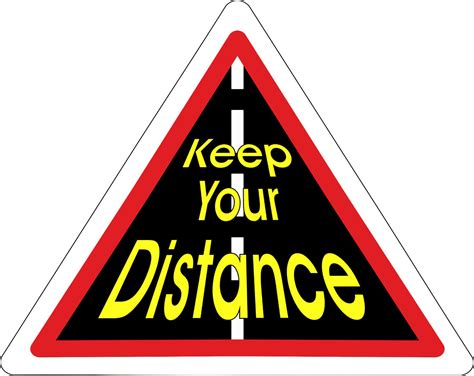 Car Stickers Keep Your Distance