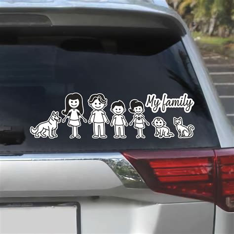 Car Stickers Of Family