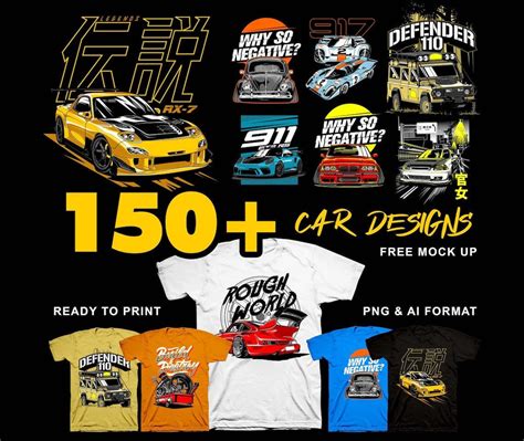 Car T Shirt Stickers