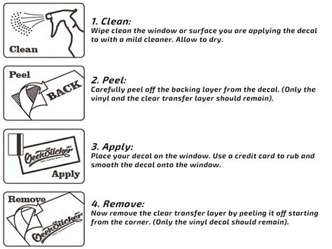 Car Window Decal Directions