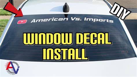 Car Window Decal Placement