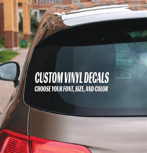 Car Window Decals Make Your Own