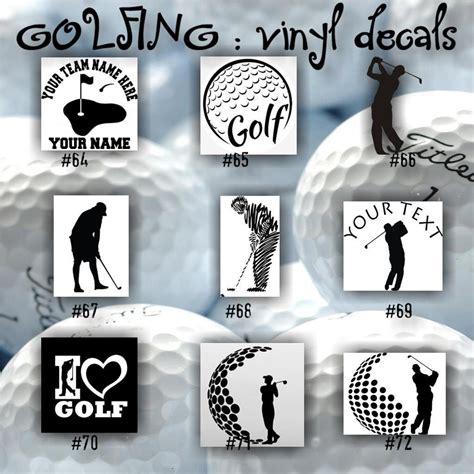 Car Window Golf Decals