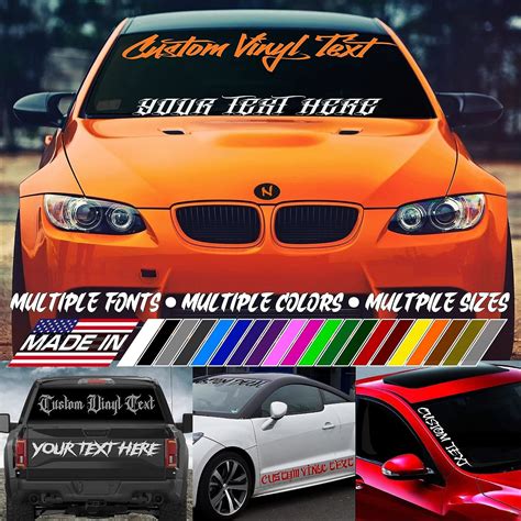 Car Window Letter Decals