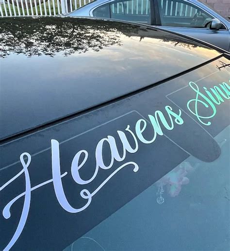 Car Window Lettering Stickers
