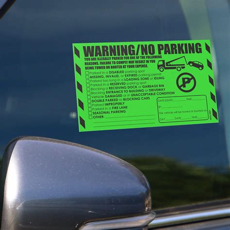 Car Window Warning Stickers