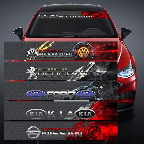 Car Windshield Stickers Design