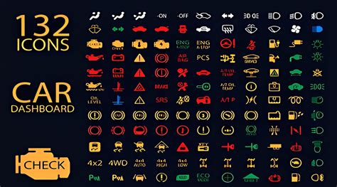 Car dashboard warning lights