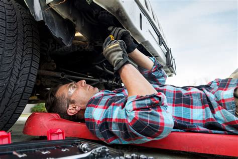 Car Mechanic Working