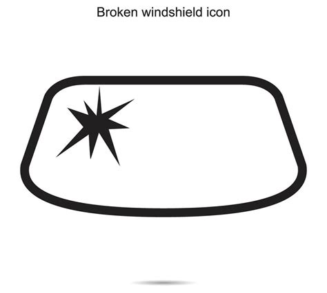 Car window damage illustration