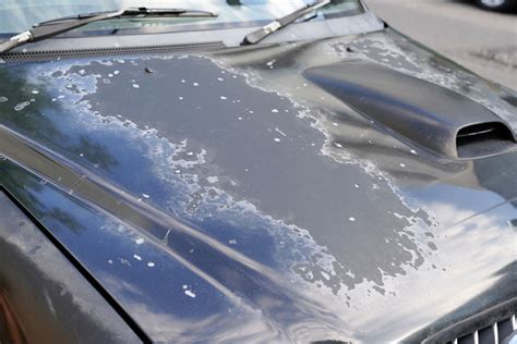 Car with paint damage