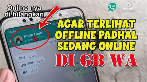 Cara Agar Wa Terlihat Offline Padahal Online Di Gb Whatsapp