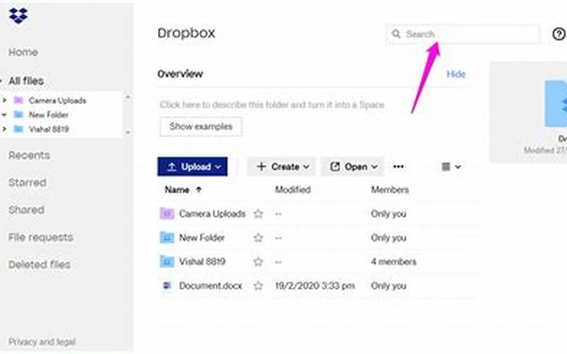 Cara Berbagi File Di Dropbox