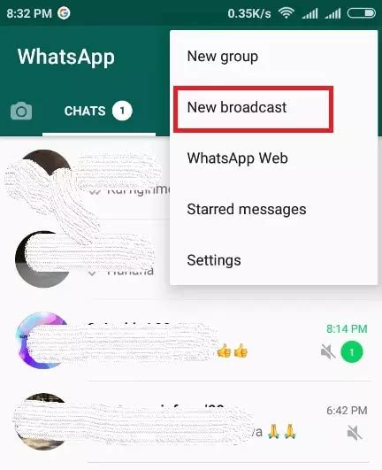 Cara Broadcast Di Whatsapp