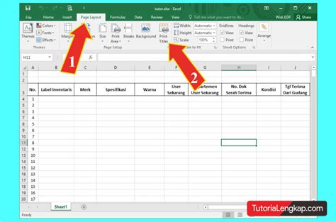 Cara Buat Halaman Di Excel