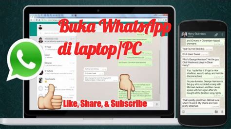 Cara Buka Whatsapp Di Laptop