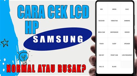 Cara Cek LCD Samsung