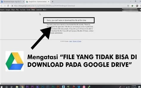 Cara Download File Besar dari Google Drive