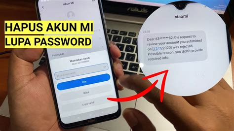 Cara Hapus Akun Mi Lupa Password