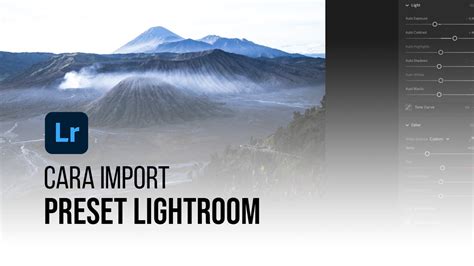 Cara Import Preset Lightroom PC
