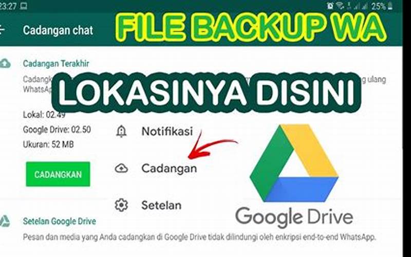Cara Melihat Backup Whatsapp Di Google Drive Terbaru Dan Mudah