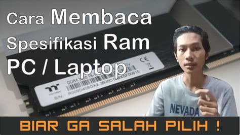 Cara Membaca RAM