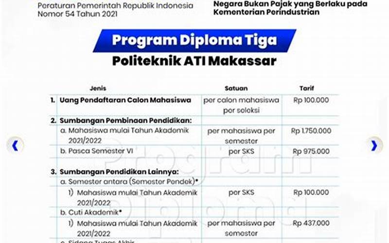 Cara Membayar Biaya Kuliah Politeknik Ati Makassar