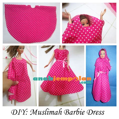 Cara Membuat Baju Barbie Muslimah