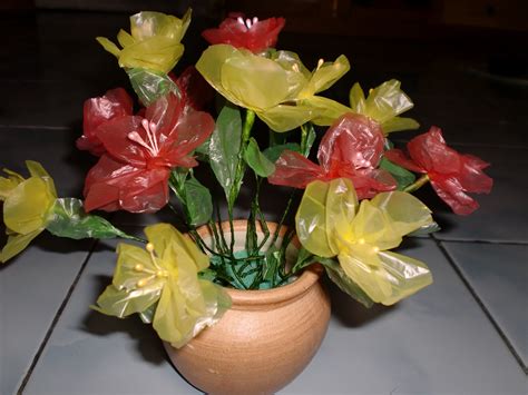 Cara Membuat Bunga Dari Plastik Kresek Dan Kawat