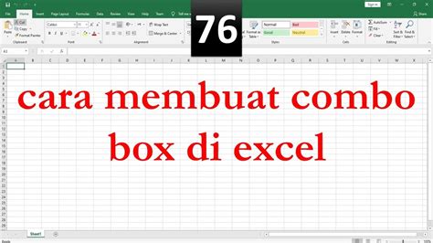 Cara Membuat Combo Box Di Excel