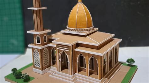Cara Membuat Masjid Dari Kardus