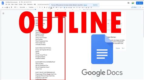 Cara Membuat Outline Di Google Docs