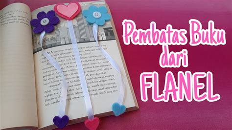 Cara Membuat Pembatas Buku Dari Kain Flanel