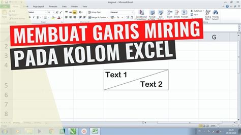 Cara Membuat Tulisan Miring Di Excel