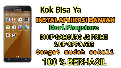 Cara Men-Download Aplikasi di HP Samsung J2 Prime