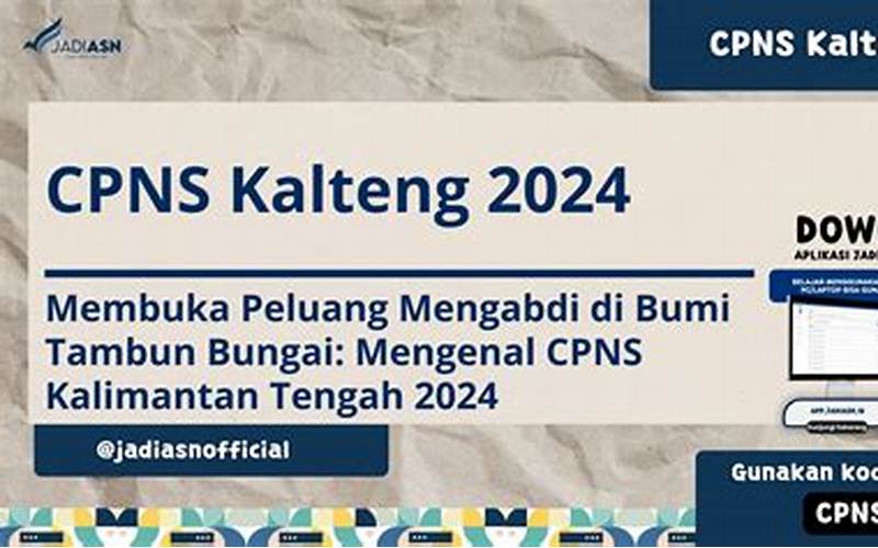 Cara Mendaftar Cpns Kalimantan Tengah