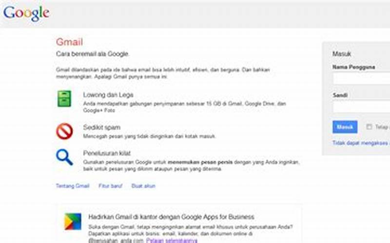 Cara Mendaftar Gmail Untuk Bisnis