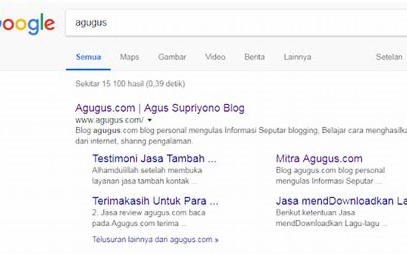 Cara Mendapatkan Sitelink Google