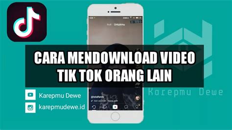 Cara Mendownload Video TikTok