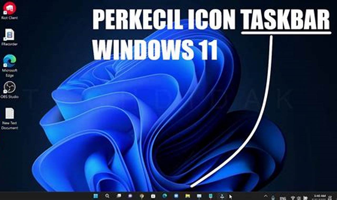 Cara Mengecilkan Taskbar Windows 11