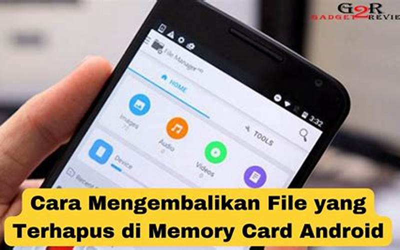 Cara Mengembalikan File Yang Terhapus Di Memory Card Android Terbaru Dan Mudah